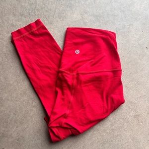 lululemon size 4 red align leggings